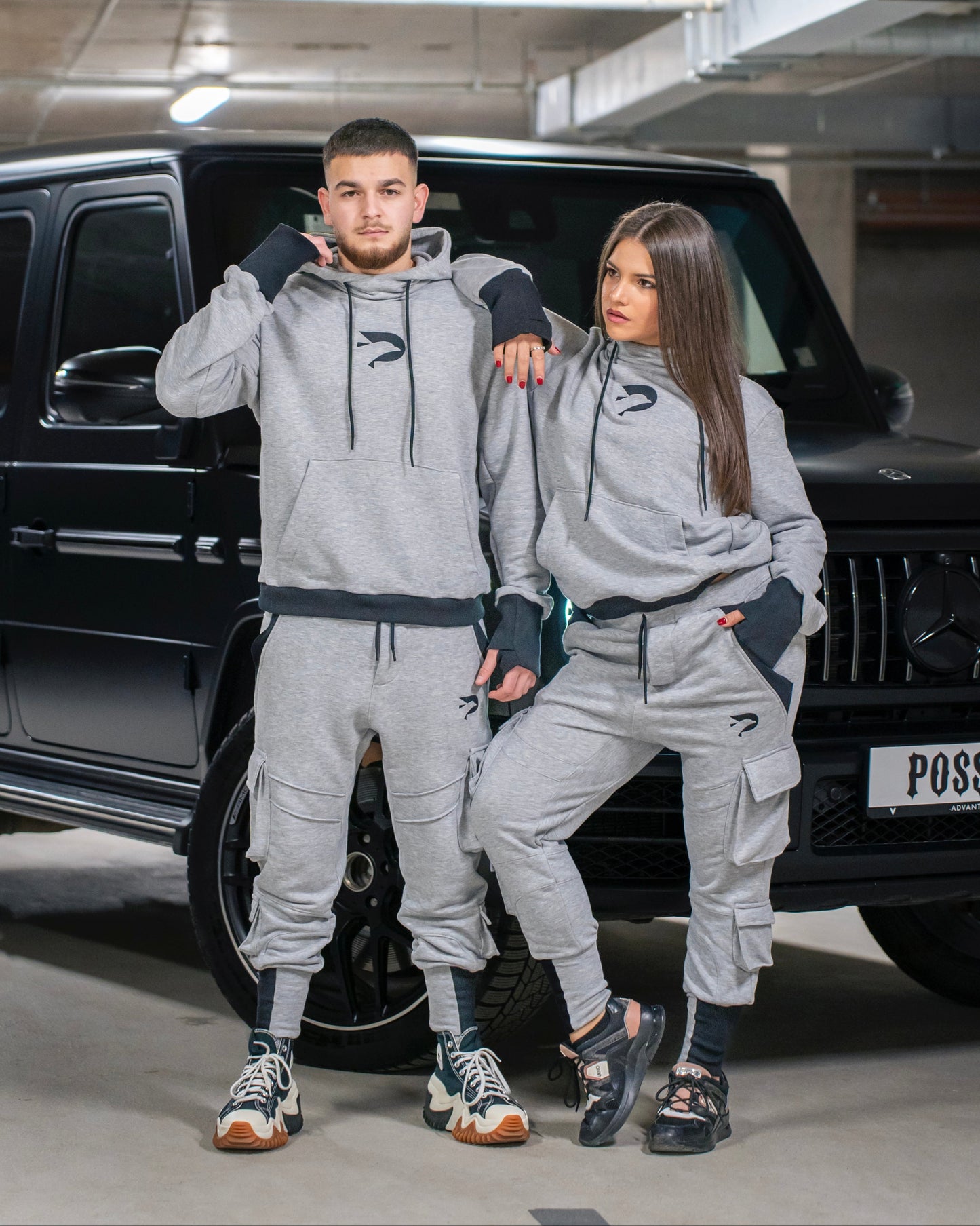 Grey Motion Joggers